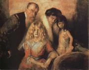 The Artist wiht his Wife and Saughters Franz von Lenbach